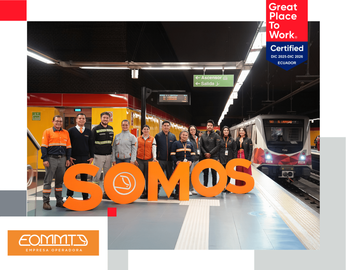 En la Empresa Operadora Metro de Medellín Transdev (EOMMT) promovemos una cultura organizacional centrada en las personas, alineada con nuestro propósito de conectar sueños a través de un sistema de transporte que acorta distancias y transforma la vida de las personas. Nuestra cultura se sustenta en la vivencia permanente de los valores de integridad, respeto, pasión por el servicio, responsabilidad, seguridad y excelencia, los cuales orientan de manera transversal nuestras decisiones, procesos y comportamientos, y fortalecen una gestión ética, transparente y confiable. Bajo la convicción de que Somos lo que Hacemos y en coherencia con nuestros objetivos estratégicos, impulsamos la colaboración interáreas, el aprendizaje continuo y la innovación, para garantizar una operación segura, eficiente y confiable, que prioriza la experiencia del usuario y el bienestar integral de nuestros colaboradores.